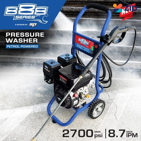 SP TOOLS T8240P - Pressure Washer Petrol Powered 2700PSI 8.7LPM 888 Series